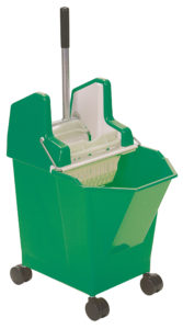 LADY COMBO WRINGER, BUCKET w/CASTERS, MOP & HANDLE COMBO- Green - F5306